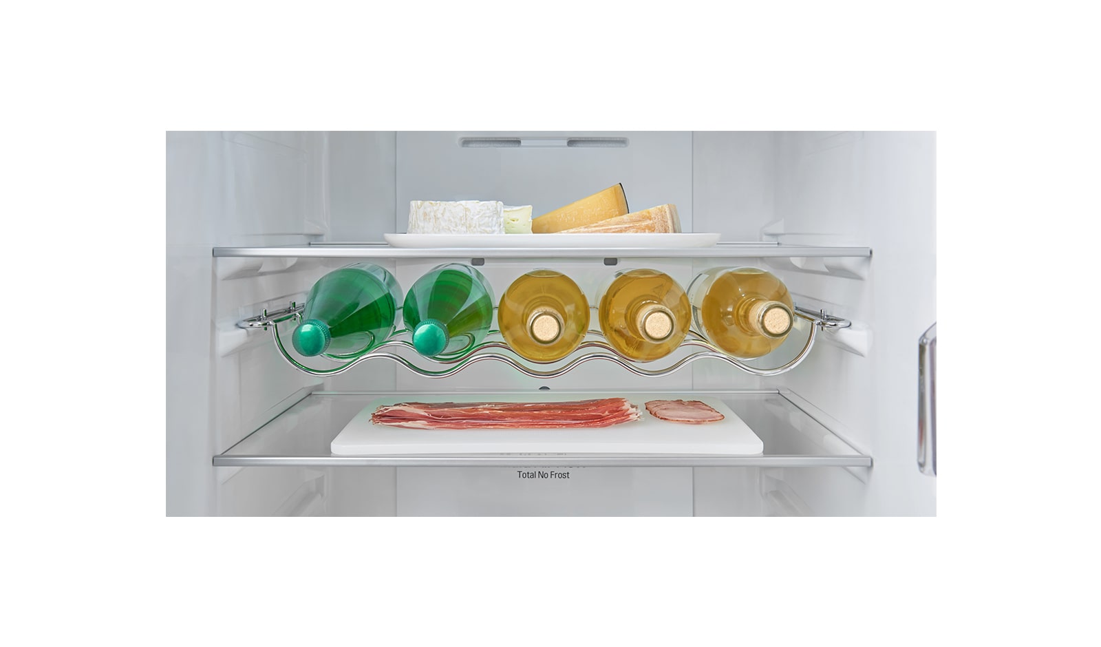 LG Ny Køle-/fryseskabe med Total No Frost, 190cm (nettovolumen 318 liter), GBB59SWGFB